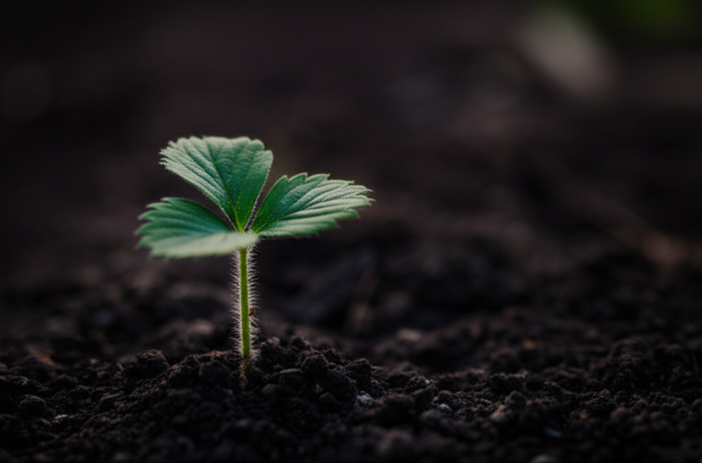 Strawberry seedling